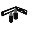 upper guide rollers for sliding gate black bracket