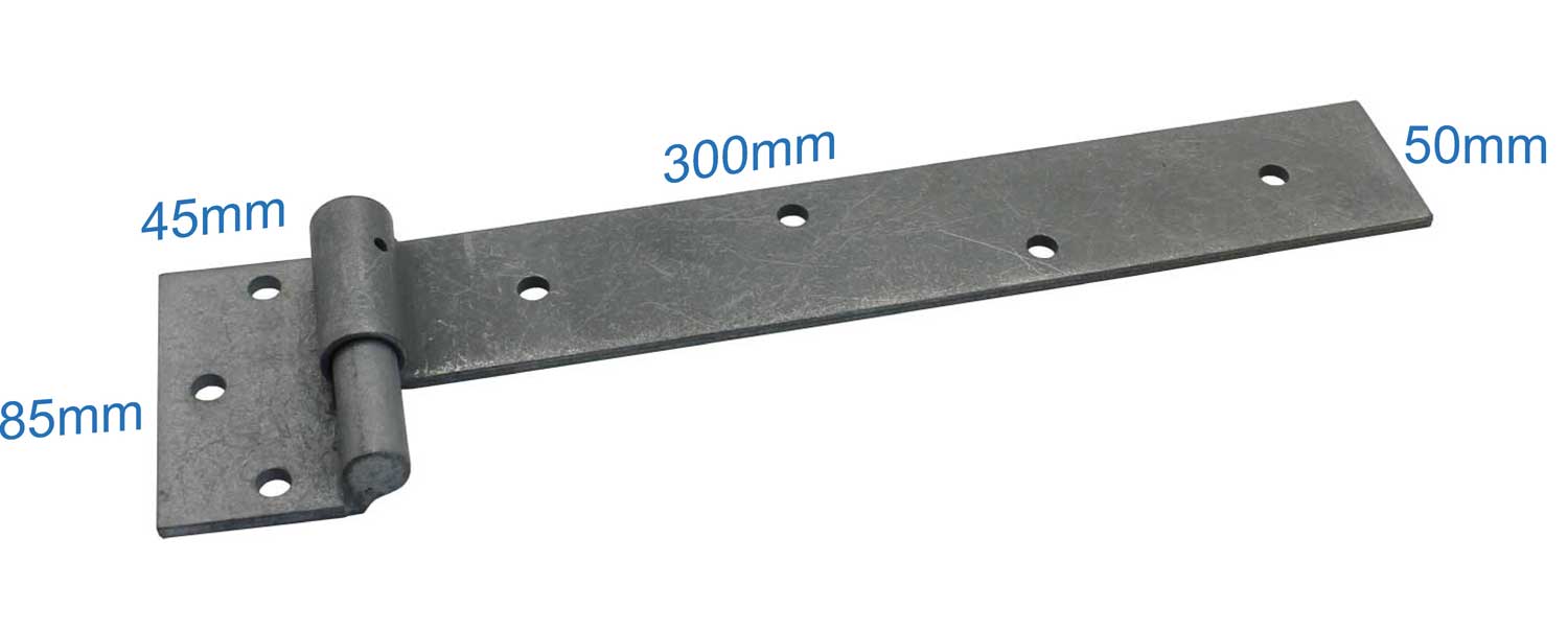 Galvanized heavy duty timber wood steel gate hinge set