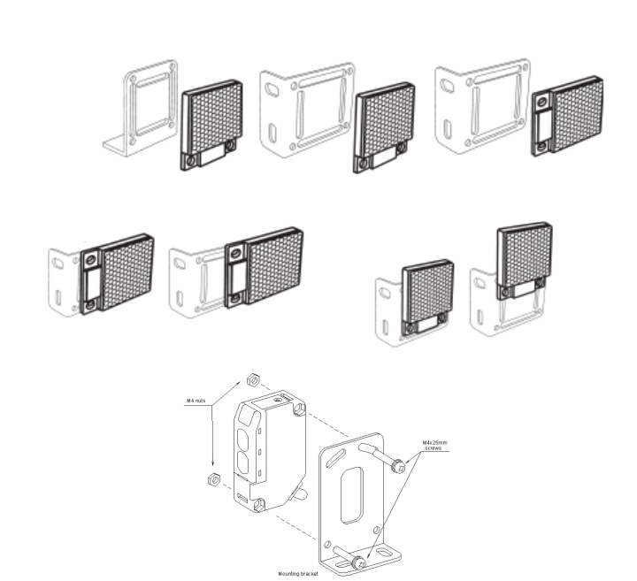 Dukie XR Reflective Sensor Automatic gate and garage door photocell