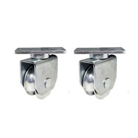 Pair of (SLM Panel) Screw On 360 Degree TURNING TYPE Radius/Sectional Sliding Gate Wheel R10 U Groove