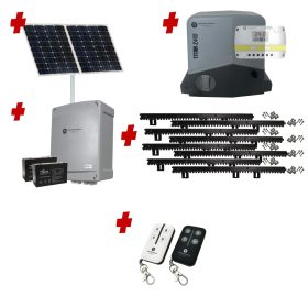 Titan 2410 Solar OFF GRID Automatic Sliding Driveway Gate Opener 24 Volt Kit FAST Heavy Duty POWERFUL Design BASE KIT