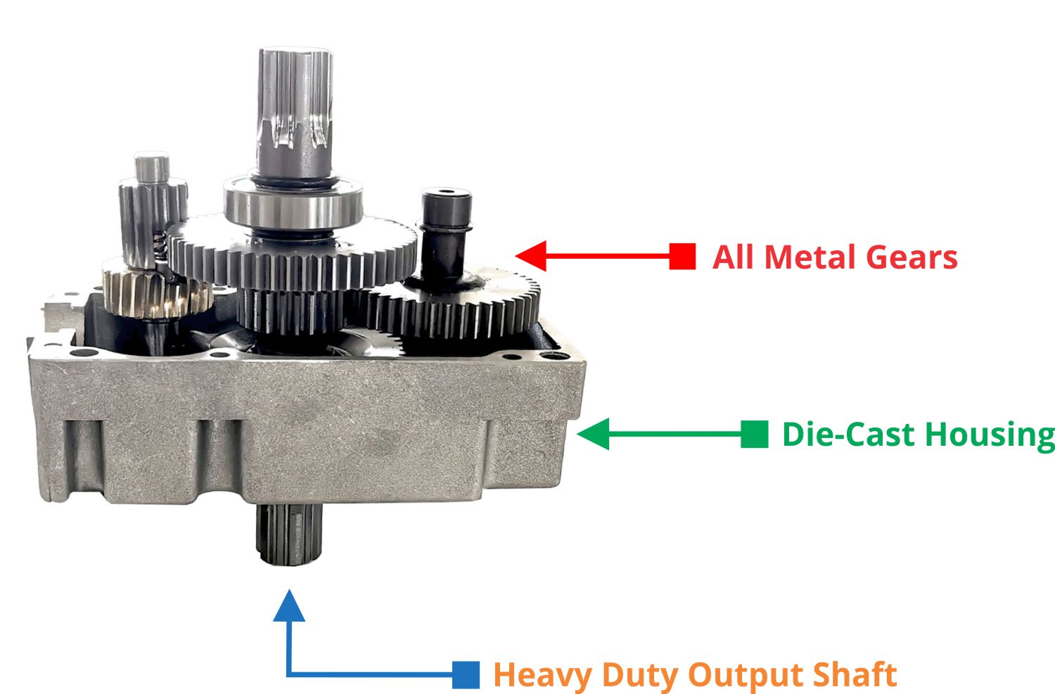 metal gear gate motor