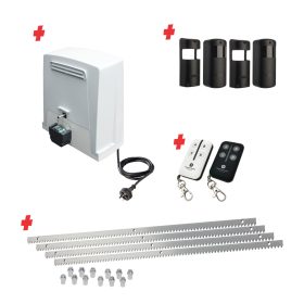 Super Duty COMMERCIAL GRADE Automatic Sliding Gate With BKV1500 Electric Sliding Gate Motor Kit (1500G/20M MAX)