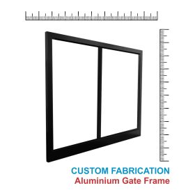 Custom Aluminium Sliding Gate Frame 100x50 Bottom and 50x50 Top and Sides