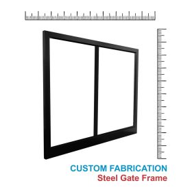 Custom Steel Swing Gate Frame 100x50 Bottom and 50x50 Top and Sides